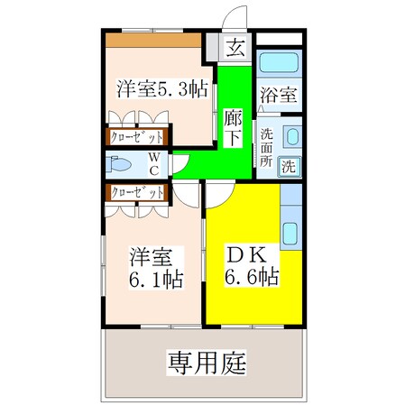 大溝駅 徒歩16分 1階の物件間取画像